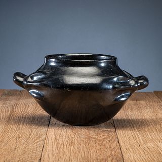 Sara Fina Tafoya (Santa Clara, 1863-1949), Attributed Blackware Pottery Bowl