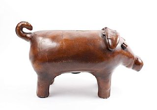 Ceramic Piggy Bank in Vintage Abercrombie Style
