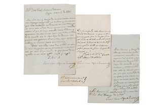 Cruz, Juan (Obispo de Guadalajara). Cartas Dirigidas al Teniente Coronel José Antonio Dávalos. Guadalajara / Lagos, 1810 / 1812. Pz: 3.