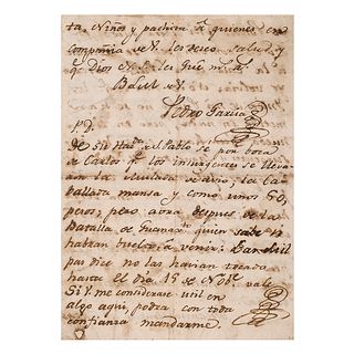 García, Pedro. Carta dirigida a Don Juan del Castillo Villanueba sobre el Arribo de los Insurgentes. Quéretaro, diciembre 4 de 1810.
