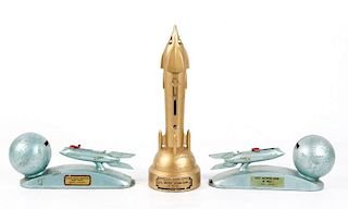 Group of Three Space Age Mechanical Banks