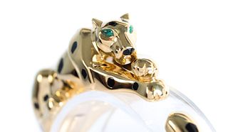 Attr. Cartier Panther Panthere 18k Gold Bracelet