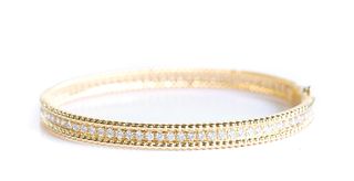 Attr. VCA 18K Perlee Pearls Bracelet w//Diamonds