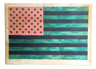 Jasper Johns "Flag (Moratorium)" Lithograph Signed
