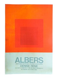 Josef Albers Exhibition Poster Lithograph