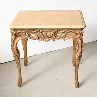 Dennis & Leen "Rocaille" giltwood table