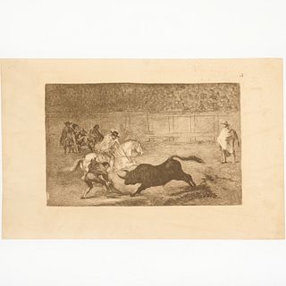 Francisco Goya, Tauromaquia bullfighting etching