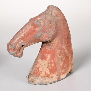 Chinese terracotta Tang horse head