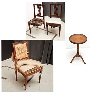 Furniture group, incl period Louis XVI chair