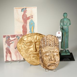 (5) Ancient Greek decorative replicas, ex-museum
