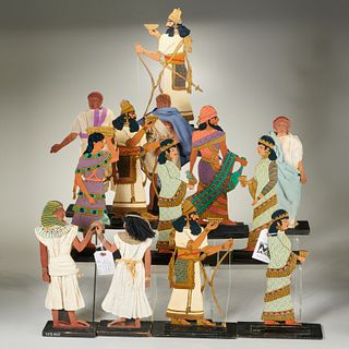 Ancient civilization costume figures, ex-museum