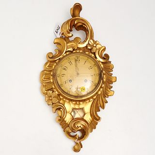Westerstrand giltwood cartel clock