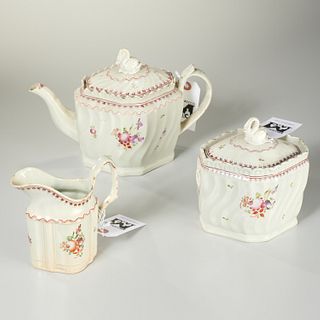 English pearlware tea set
