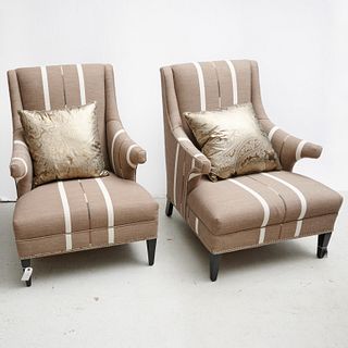 Nice pair Contemporary designer lounge chairs