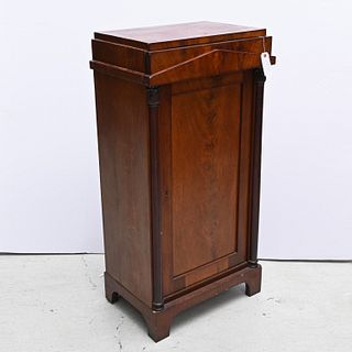 Antique Biedermeier style pedestal cabinet