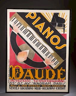 Daudé, Andre. Pianos Daudé, Print, 1926.