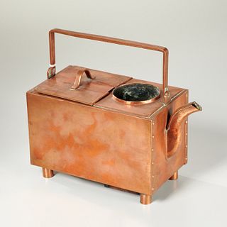 Japanese copper sake warmer kettle