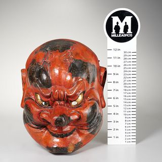 Japanese lacquered Noh mask