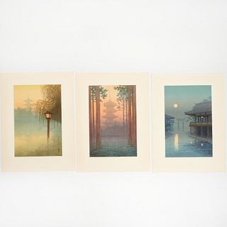 Yuhan Ito, (3) woodblock prints
