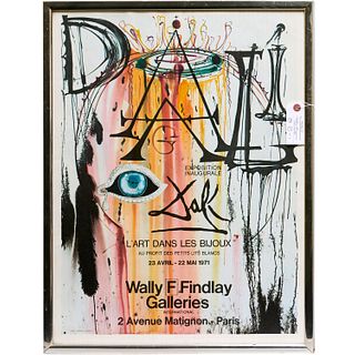 Salvadore Dali, 1971 exhibition poster