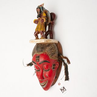 Baule Peoples, African carved mask