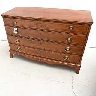 Federal style inlaid chest of drawers