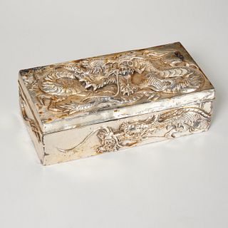 Kuhn & Komor Asian Export silver dragon box