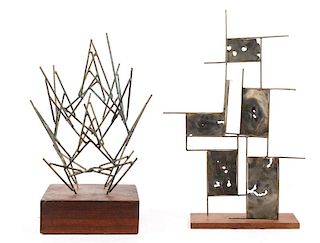 Two Mid Century Modern Sculptures, Glen Davis