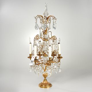 Elegant Baccarat style girandole lamp