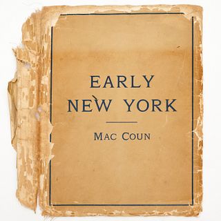 Early New York, MacCoun, (3) maps, 1909