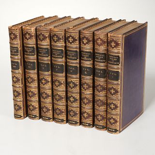 Wordsworth (8) vols, signed leather binding