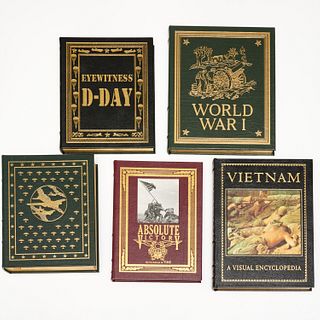 Easton Press (5) vols, WWI, WWII, Vietnam
