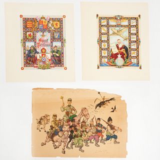 Arthur Szyk, (3) prints, one signed