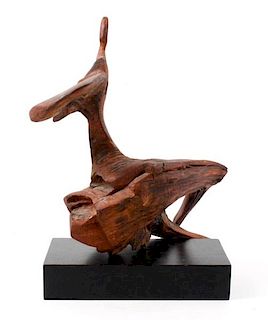 Manner of Henry Moore, Figural Driftwood Sculpture