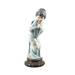 Lladro Figurine, Japanese Sayonara 01004989