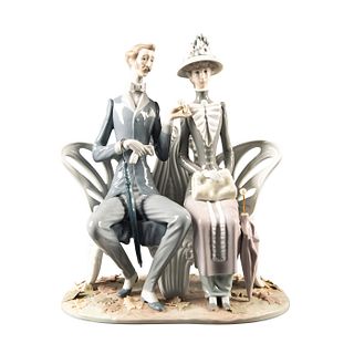 Lladro Large Figural Group, Fall Leaves 01001274