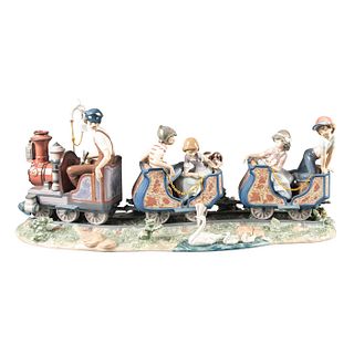 Large Lladro Figure Group, At The Fair 01001517