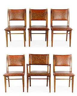 Set of 6 MCM John Van Koert Chairs for Drexel