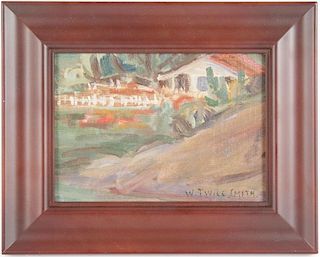 William Twigg-Smith Oil, "Cottage", Signed