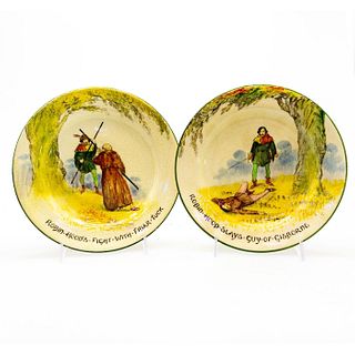 2 Royal Doulton Plates, Under Greenwood Tree, Robin Hood