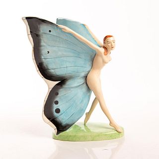 Carlton Ware Large Nude Figure Garden Butterfly Girl