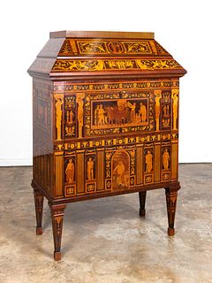 NEOCLASSICAL STYLE INLAID FALL FRONT BUREAU