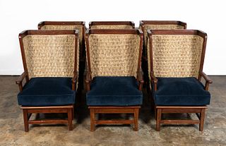 SIX, RALPH LAUREN FOR HENREDON ORKNEY WING CHAIRS