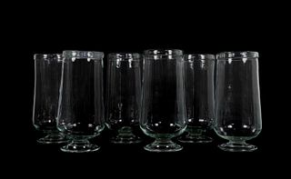 SET OF 6 LARGE ANDUZE GLASS HURRICANES