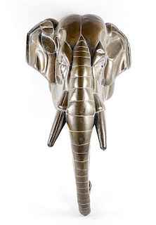Bustamante Brass & Copper Elephant Bust, 24/100