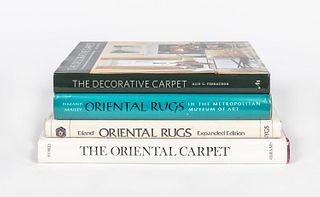 4 ART BOOKS ON FINE ORIENTAL RUGS & CARPETS
