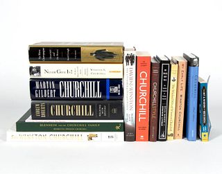 FIFTEEN BOOKS ON WINSTON CHURCHILL, TWO SIGNED