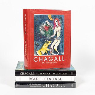 FOUR HARDCOVER ART BOOKS ON MARC CHAGALL