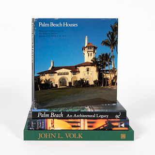 FOUR HARDCOVER ART BOOK ON PALM BEACH ESTATES
