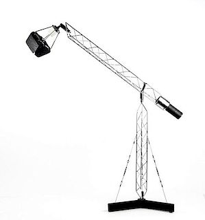 Adjustable "Crane" Table Lamp, Curtis Jere, 1977